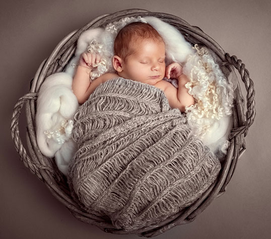 Newborn retouching services: After.